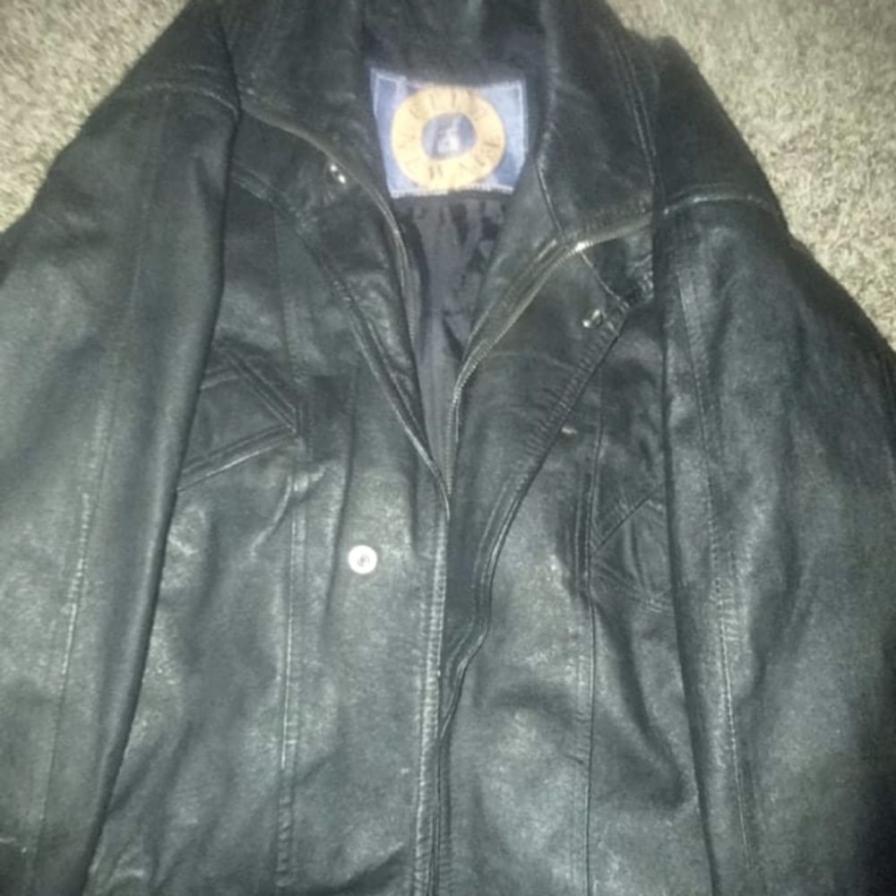 Leather riding jaket
